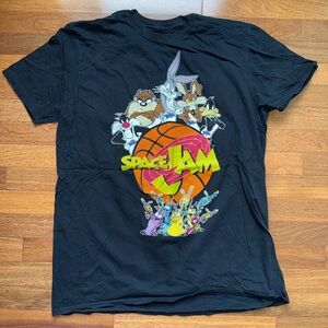 Space Jam Black Graphic Tee